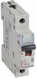 Legrand Jistič 1P C 4A 6kA S301 DX3 407665