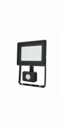 Bemko SMD LED světlomet KASTEL2 30W 4000K 2520lm IP65 černý s pohybovým senzorem C64-S-LFK2-030BL-4K