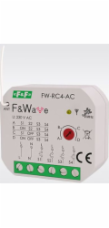 F&F Čtyřkanálový rádiový vysílač dálkového ovládání 230V AC FW-RC4-AC