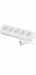 Velstro Prodlužovací kabel 5-zásuvek s/bez 16A 5m /OMY 3x1,5/ bílý PS-570 T-979410