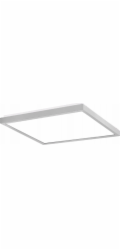 PXF Lighting LED stropní svítidlo 23W FINESTRA Q 2850lm 4000K šedá OPAL IP20 407x407 PX0906424