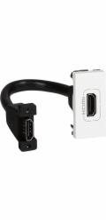 Legrand HDMI zásuvka typu A s kabelem, bílá (78778)