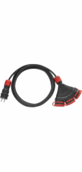 Plastrol Prodlužovací kabel Construction X3, gumový kabel, 3 zásuvky s/bez 10 m H05RR-F (W-01172)