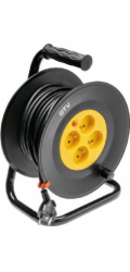 GTV Prodlužovací kabel na cívce 3 x 1 mm černý 40 m (AE-PFBEBEN-40)