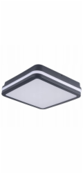 Kanlux Stropní LED svítidlo se senzorem BENO 24-30W CCT-L-SEG max. 2940lm 3000-4000K teplá/neutrální barva IP65 Třída II 5letá záruka grafit 38780