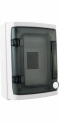 Marlanvil Nástěnná rozvaděčová deska VYSOKÉ IP65 4 moduly průhledné dveře 940.04 ML 4823