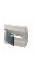 ABB Mistral41F 1x12 12M IP41 63A zapuštěná modulární rozvaděč třídy II průhledné dveře N+PE šroub 41A12X12A 1SLM004101A1203