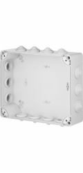 Elektro-Plast PRŮMYSLOVÁ Hermetická krabice bez konektoru 342x282x115mm IP55 s 14 vývodkami, šedá 2723-02