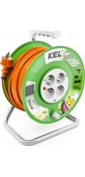 Plastrol Prodlužovací kabel Standard Line na bubnu 15 m H05VV-F 3x1 4xGS 10A oranžový (W-98945)
