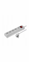 Velstro Prodlužovací kabel s vypínačem, 5 zásuvek, 10A, 5m, bílý, PS-570WS, T-106020