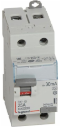 Legrand diferenciální jistič 2P 25A 0,03A typ A P302 DX3 411554