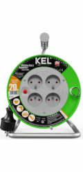 KEL Prodlužovací kabel STANDARD LINE 25m H05VV-F 3x1,5 4xGS 16A černý (W-97370)