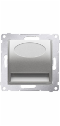 Kontakt-Simon Simon 54 LED schodišťové světlo, matně stříbrné (DOS.01/43)