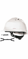 Delta Plus Bezpečnostní přilba Ventilovaná z polypropylenu, obvod hlavy 53 až 63 cm, žlutá, NASTAVITELNÁ velikost, TETE QUARUP4JA