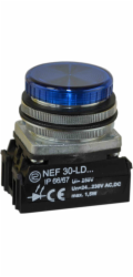 Promet Signální lampa 30mm modrá 24 - 230V AC / DC (W0-LDU1-NEF30LD N)