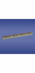Elektro-Plast Připojovací lišta 3P 63A 12mm2 vidlicová 18mod. 3F S18 3F-10 (45.388)