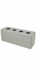 Promet Ovládací skříň K4, 4 otvory, průměr 30 mm, šedá (sada W0-K4)