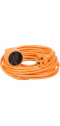 Düwi Napájecí kabel PRODLOUŽOVACÍ KABEL PRO SEKAČKY NA TRÁVU, 20M, H05VV-F 2X1.0, ORANŽOVÝ 24974
