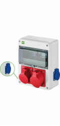Elektro-Plast Stavební rozvaděč RS 2x2P+Z 3P+N+Z 16A 3P+N+Z 32A 6228-00