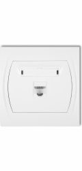 Karlik Logo Single Computer Socket 1xRJ45 White (LGK-1)