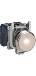Schneider Electric Kontrolka 22mm bílá 230-240V AC LED (XB4BVM1)