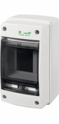 Elektro-Plast Hermetický modulární rozvaděč GALANT PLUS RN 1/3+1 průhledné dveře (N+PE) IP65 1600-01