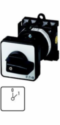 Eaton Vačkový spínač 0-1 2P 20A 6,5kW pro zapuštěnou instalaci T0-1-15402/EZ (055465)
