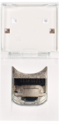Legrand MOSAIC Jednoduchá počítačová zásuvka RJ45 kat. 6 STP bílá (076563)