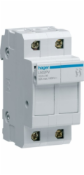 Hager Pojistková patice Modular PV 2P 10x38mm 32A 1000V DC (L502PV)