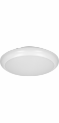 Orno Stropní svítidlo LAPIS LED 12W, stropní svítidlo s mikrovlnným pohybovým senzorem, 800lm, IP65, 4000K, IK10, opálový polykarbonát, bílé