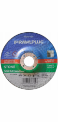 Rawlplug 125x6,0x22,23mm Korundový brusný kotouč pro broušení kamene - 10 ks - RT-GDS-125/6
