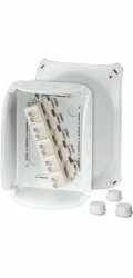 Hensel Rozvodná krabice 210x155x92 5x16mm2 CU IP66 šedá DK 1616 GZ (62000160)