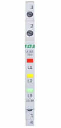 FF 3fázová modulární lampa s ochranou červená/žlutá/zelená 1/3S LED 230V LK-BZ-703K