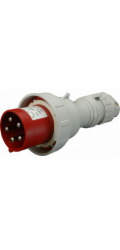 SEZ Přenosná zástrčka 5P 63A 400V červená IP67 (IVGN 6353)