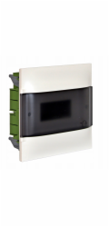 Legrand Modulární rozvaděč pod omítku PRACTIBOX S 1x8 průhledné dveře 134158