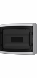 Marlanvil Nástěnná rozvaděčová deska HIGH IP65 12 modulů průhledné dveře 940.12 ML 4847