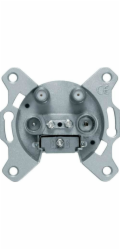 Hager K.1/K.5 anténní zásuvka se 4 výstupy, bez průchozího mechanismu 459410