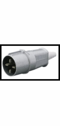 Polam Nakło Plug 63A 3P+Z Kovové přenosné 500V ploché kolíky IP44 - 3162-326