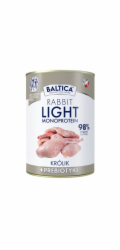 BALTICA Nutraceutic Monoprotein Light Rabbit with prebiotics - vlhké krmivo pro psy - 400g