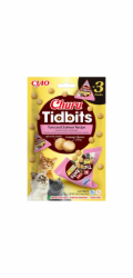 INABA Churu Tidbits Tuna with salmon - pamlsek pro kočky - 3x12g