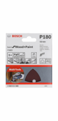 Brusný list Bosch Delta F460 Best for Wood and Paint, balení 5 kusů, zrnitost 180