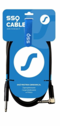 SSQ JMPJMK1 SS-1439 Kabel Jack Mono - Jack Mono (Úhel 90 stupňů) 1 m  Černá