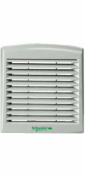 Schneider Plastová větrací mřížka ClimaSys, otvor 92 x 92 mm, šedá (NSYCAG92LPF)