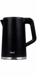 IDEAL Konvice 1,7 l, ocelové tělo, výkon 1500 W, černá