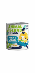 ANIMAL ISLAND Everyday Turkey and quail - vlhké krmivo pro psy - 800g