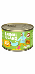 ANIMAL ISLAND Hovězí s mrkví - vlhké krmivo pro psy - 410 g
