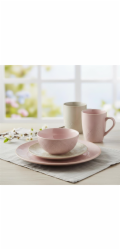 DOMOLETTI Talíř Pink arabic, O 26,6 cm, růžový