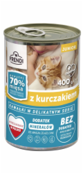FRENDI Junior with Chicken chunks in delicate sauce - mokré krmivo pro kočky - 400g