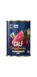 JOHN DOG Berry Line Calf with cranberries - vlhké krmivo pro psy - 400g