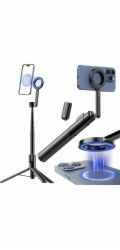 SELFIE Stick stativ 1,36 m Magnetický MagSafe Phone Smartphone + DÁLKOVÉ OVLÁDÁNÍ / MG-003 PRO